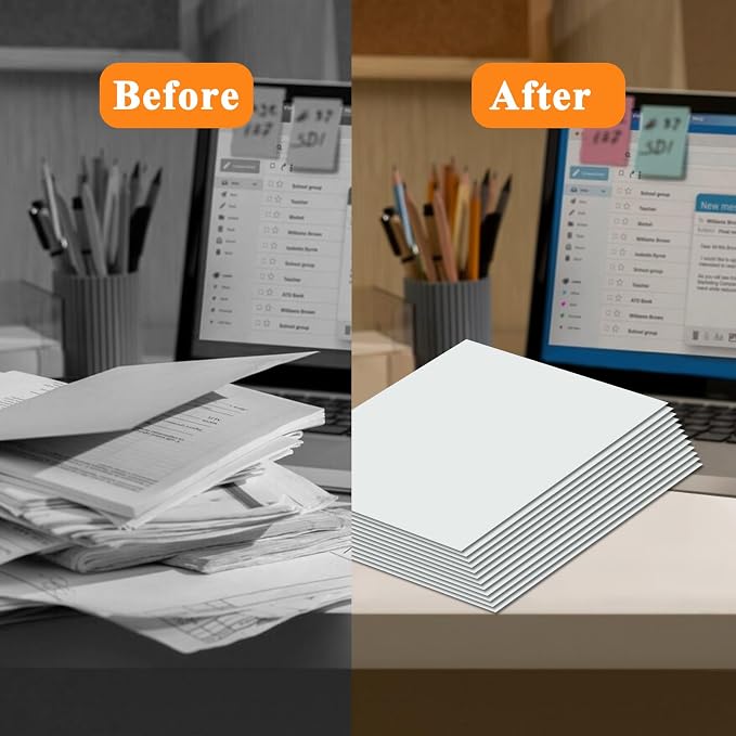 pmybupo 50Pcs White Folders - Image 6