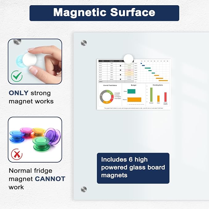 Magnetic Glass Whiteboard, Classroom - Image 4