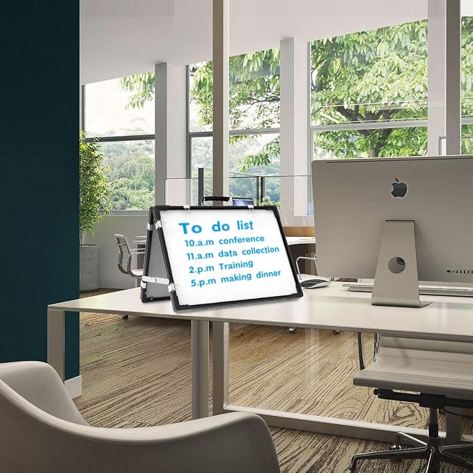 Whiteboard Dry Erase Boards, Portable White Board Double Sided Magnetic Board - Image 9