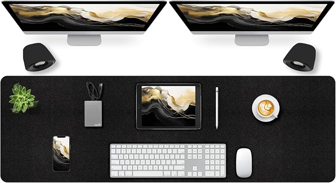 Large Desk Pad Mat, Long Mouse Pads by Meetcolor