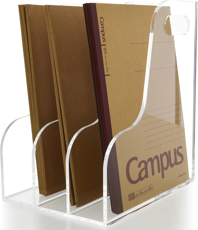 3 Vertical Compartments File Holder by AIMOLLYACRYLICSTORAGE