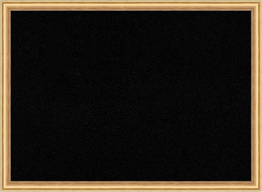 Amanti Art Black Cork Board for Wall, 22x30 Vision Board with Gold Wood Frame, Medium Corkboard Office Decor for Home Organization, Casual Corkboard Pinboard to display items for home organization-DeskLoop Office