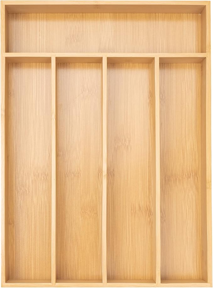 Besilord Silverware Organizer Kitchen Drawer Organizer Utensil Organizer Bamboo by Besilord