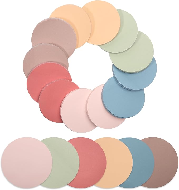 Mr. Pen- Round Sticky Notes, 2.8" Diameter, 12 Pads, 720 Sheets, Colorful | - Image 8