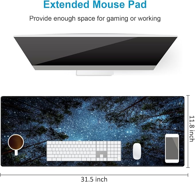 Extended Desk Mat, iDonzon Soft Cute Extra Large XXL Waterproof Gaming Mouse Pad - Image 3