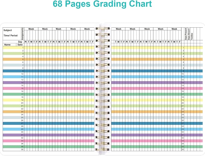 Ceiba Tree Undated Teacher Planner Lesson Planner and Record Book 8.5x11 inch - Image 5
