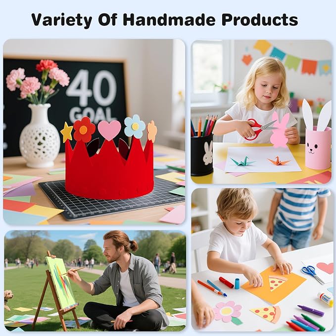 Cardstock 8.5 x 11, 10 Colors Colored Printer Paper 75 lb/200 gsm, 120 Sheets - Image 6