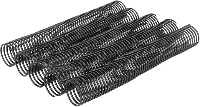 38mm Plastic Spiral Binding Coil, 4:1 Pitch, 310 Sheets Capacity, 360° Rotation, 18 Pcs Set, Suitable for Letter Sized Paper with Versatile Application, for Office Documents,-DeskLoop Office