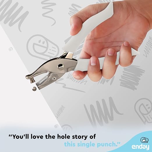 Single Hole Punch Metal Grey, 1/4” Hole Puncher - Image 5
