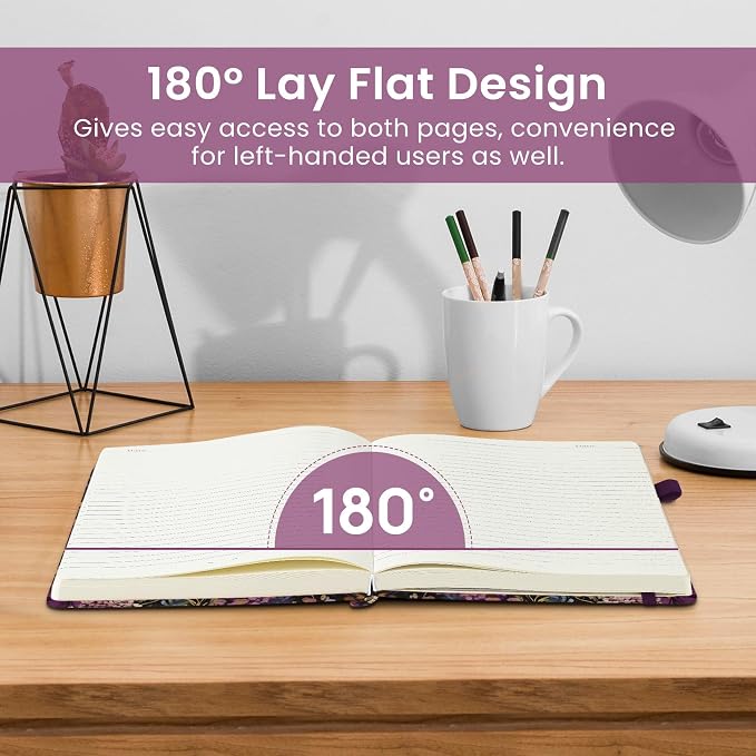Lined Journal Notebook for Women & Men, Hardcover Leather Journal for writing - Image 4