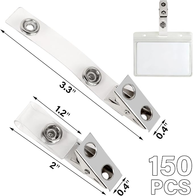 Happy Trees 150pc Metal Badge Clips - Image 4