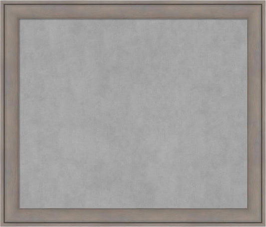 Amanti Art Grey Framed Magnetic Board 23x27 Medium Vision Board by AmantiArt