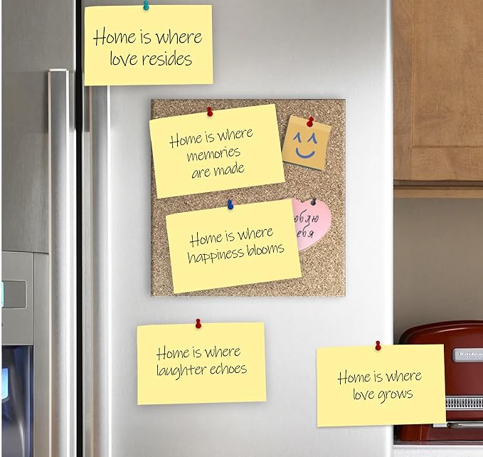 12 Pads Large Sticky Notes Yellow, 3 x 5'' Self-Stick Notes Pads Recyclable - Image 4