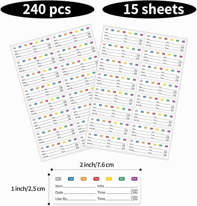 STARLIBOO Removable Freezer Labels Stickers, Blank Freezer Labels - Image 4