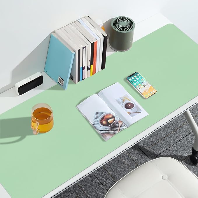 Large Green Desk Mat, Long Mouse Pads - Image 3