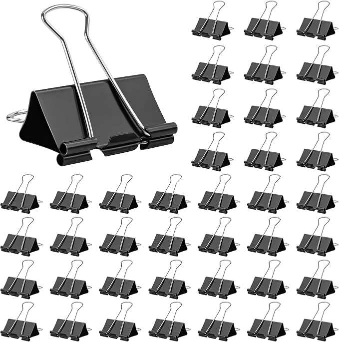 OWLKELA 1.6 Inch Large Binder Clips, and Home Supplies by OWLKELA