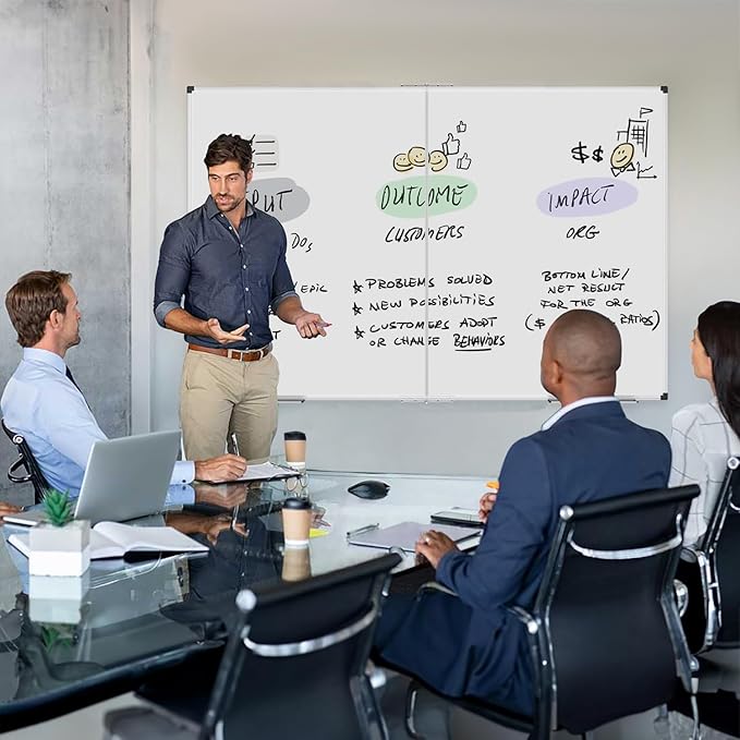 XBoard Magnetic Whiteboard 60 x 36 Inch, Foldable Dry Erase White Board - Image 4