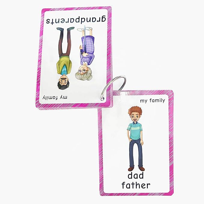 Family Tree flashcards for Toddlers| English Learning Cards for Kindergarten - Image 6