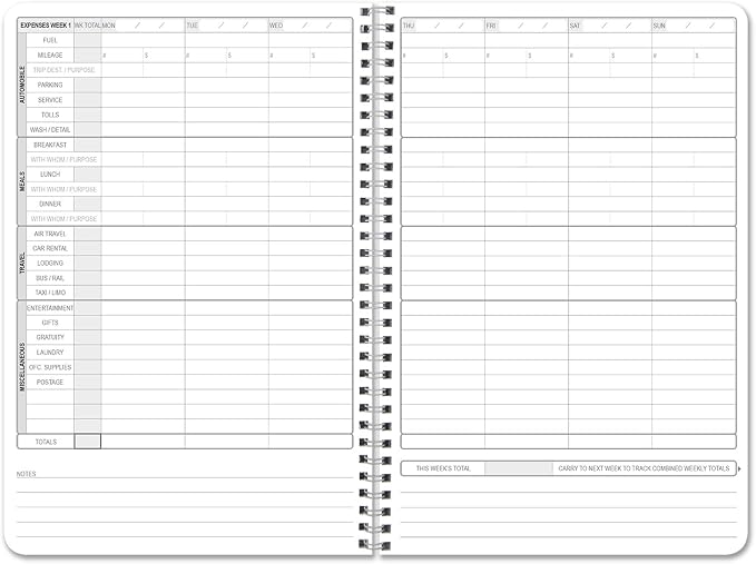 BookFactory Business Expense Ledger Book/Logbook/Journal 112 Pages 6''x9'' - Image 3