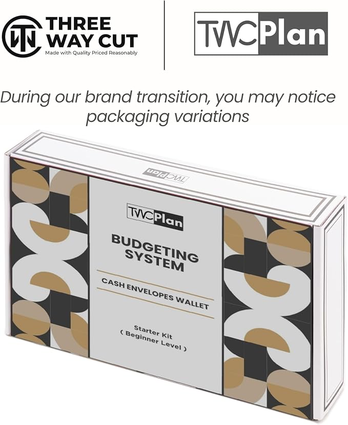 Three Way Cut Cash Envelope Wallet All in One Budget System RFID Blocking - Image 9