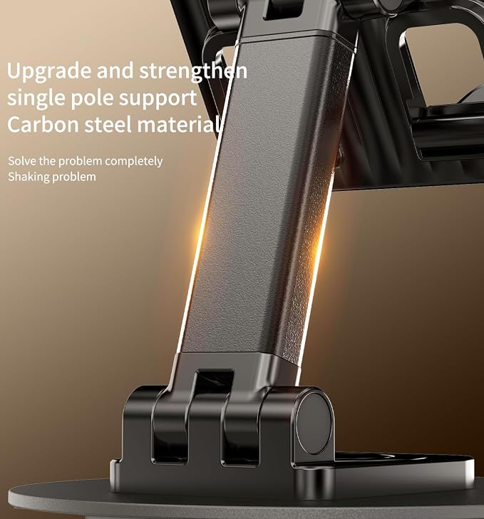 360° Rotating Cell Phone Stand for Desk, Adjustable & Foldable Phone Holder - Image 6