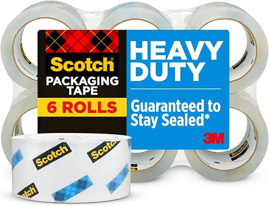 Scotch Heavy Duty Shipping Packing Tape, Shipping and Packaging Supplies by ScotchBrand