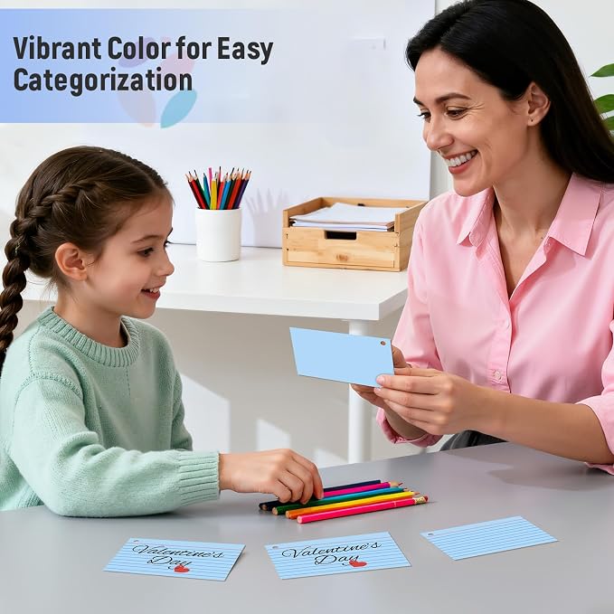 200 Count 3 x 5 Inch Blue Index Cards - Image 5