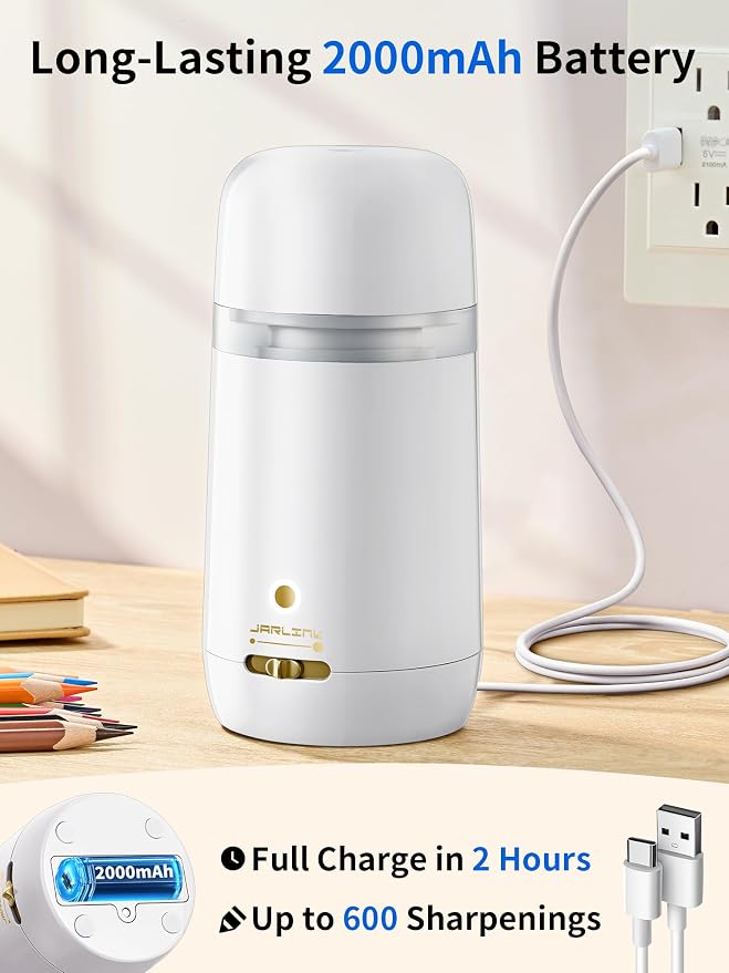 JARLINK Automatic Electric Pencil Sharpener - Image 6