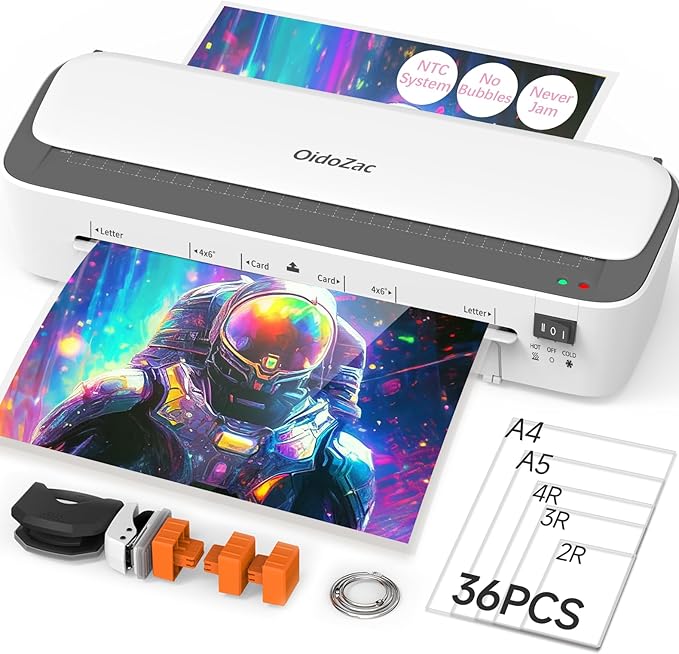 Laminator Machine, 11 in 1 Laminating Never Jam Technology by OidoZac-NewHouseholdSupplier