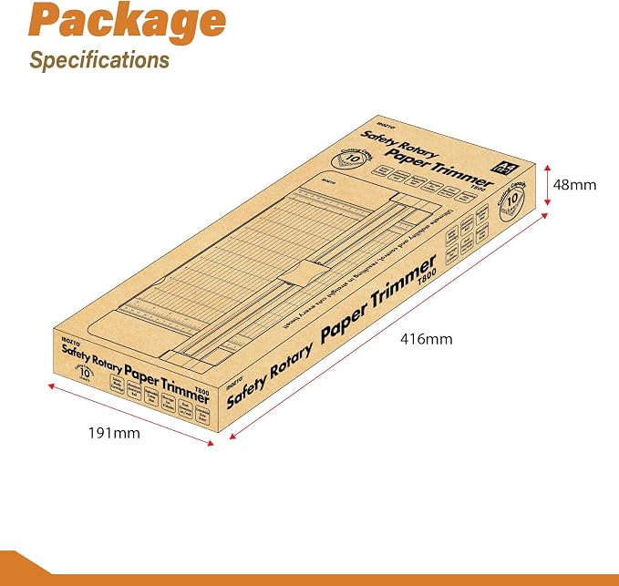 12" Portable Paper Cutter with Safety Guard - Image 7