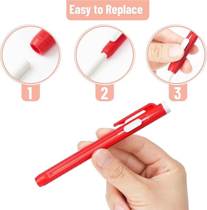 Mr. Pen- Retractable Mechanical Eraser Pens, 6 Pack, Sunset Colors | Latex-Free - Image 5