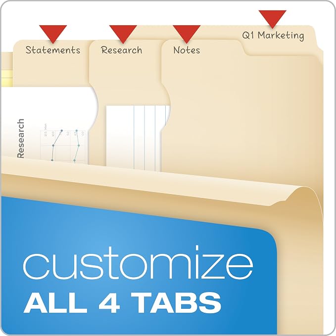 Pendaflex Divide It Up File Folders, Paper and Documents Organizer, Folder - Image 3