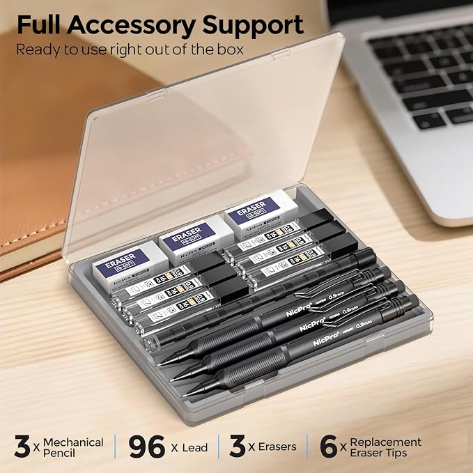 Nicpro Art Mechanical Pencil 0.9mm - Image 6