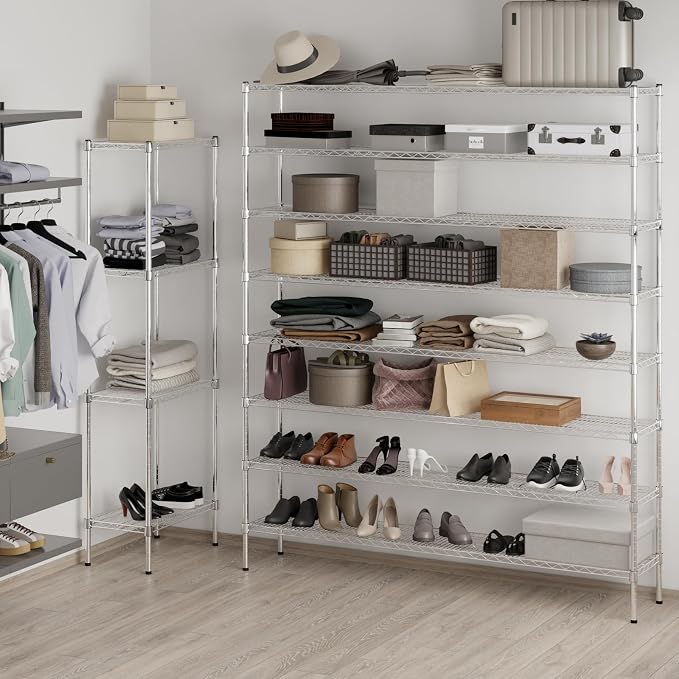 Regal Altair 14" Deep x 72" Wide x 86" Height Wire Shelving Kit | 8-Tier | NSF - Image 4
