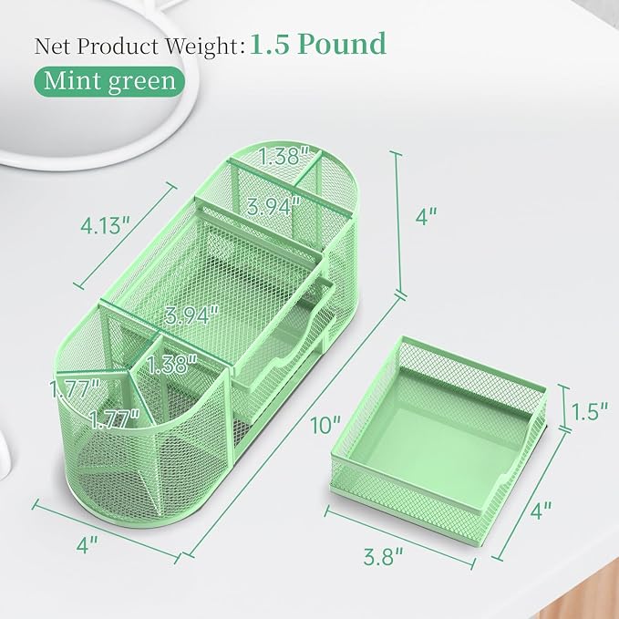 SUPEASY Mesh Desk Organizer, Desk Organizers and Accessories, Pen Holder - Image 3