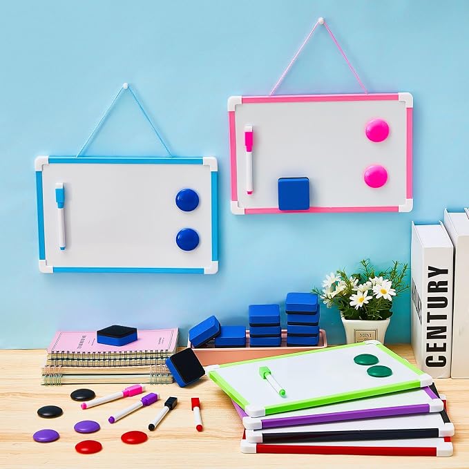 Colarr 12 Set 12'' X 16'' Hanging Magnetic Dry Erase Board Small Double Side - Image 6