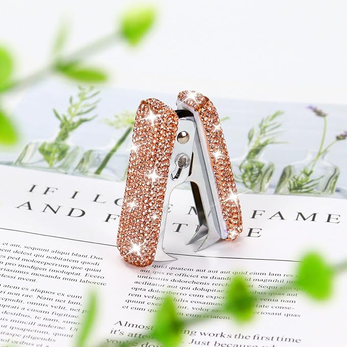 Multibey Rhinestone Staple Remover, Handmade Bling Crystal Cute Staple Remover - Image 3