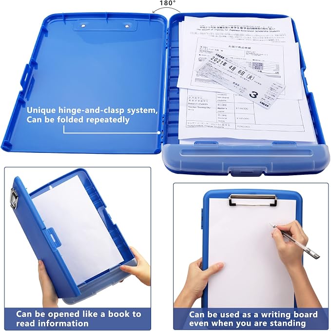 SFLHHDM Storage Clipboard with Pen Holder, High Capacity Clipboards - Image 6
