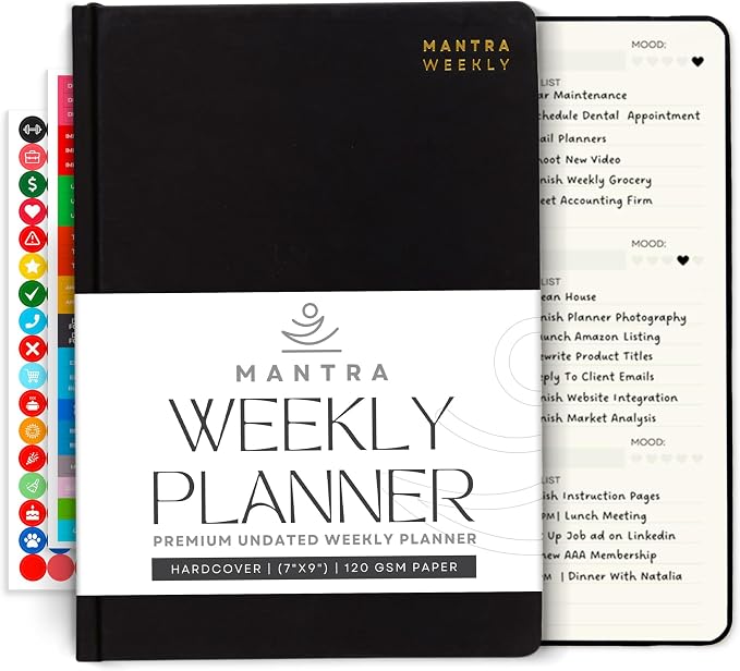 Mantra Planner 2026 Planner, Daily Journal & Gratitude Journal All-In-One by MantraPlanner