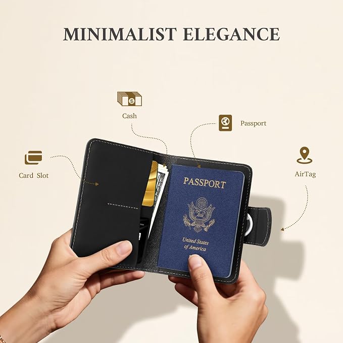 ALLIVE Passport Holder for Travel, Genuine Leather Passport Holder - Image 6