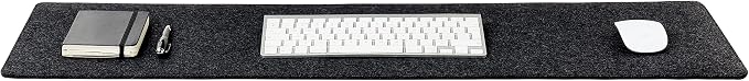 Wolvende Premium Felt Desk Mat | Medium 12" x 36" | Multifunctional Desk Pad - Image 2
