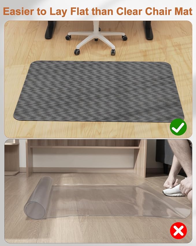 Blvornl Large Office Chair Mat for Hardwood Floor, Rolling Chair Mat for Hard - Image 8