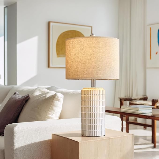 PoKat 24" Modern Ceramic Table Lamps Set of 2 - Image 4