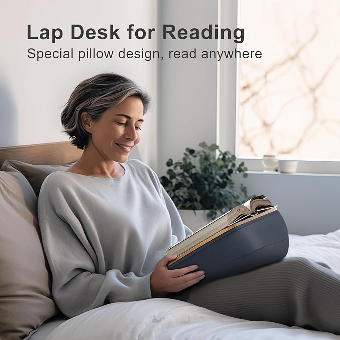 ERGONOV Lap Beanbag Book Stand for Hands Free Reading Comfortable Reading - Image 2