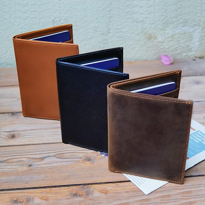 Polare Luxury RFID Blocking Leather Passport Holder Travel Wallet - Image 7