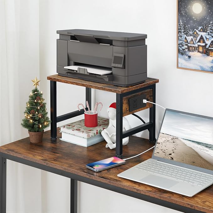 HOOBRO Printer Stand for Desk, Desktop Printer Stand - Image 4
