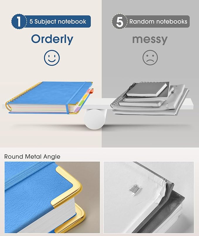 Hardcover Spiral Notebook 8.5"x11" Journal - Image 5