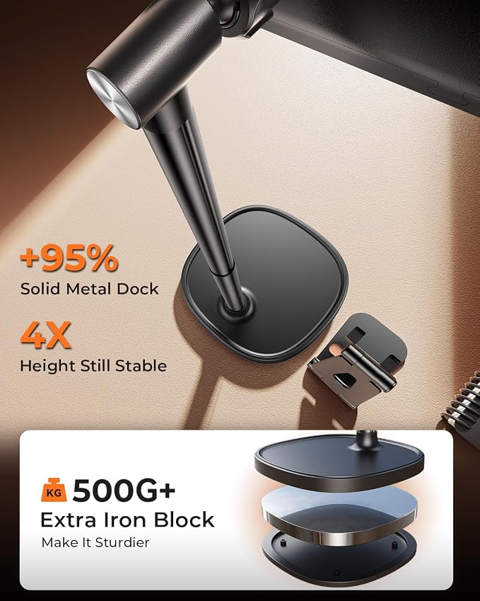 DIMONCOAT Height Adjustable Tablet Stand - Image 7