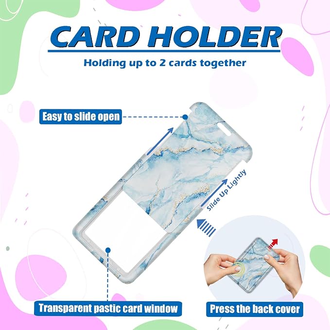 ID Badge Holder with Lanyard, Retractable ID Badge Card Holders Detachable Neck - Image 4