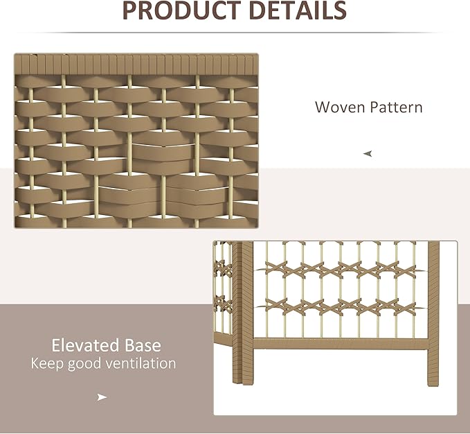 NicBex Room Divider 4 Panel Room Dividers with Woven Paper Design Partition Room Dividers and Folding Privacy Screens 5.6 FT Wall Divider for Office, Room Separation,63.6" W x 0.5" D x 67" H, Natural-DeskLoop Office
